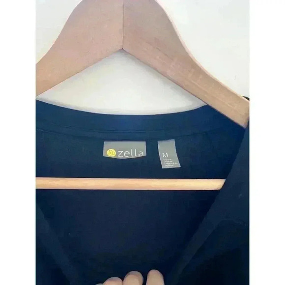 Zella Peaceful Crossover Pullover Black Size Medium - Picture 3 of 13